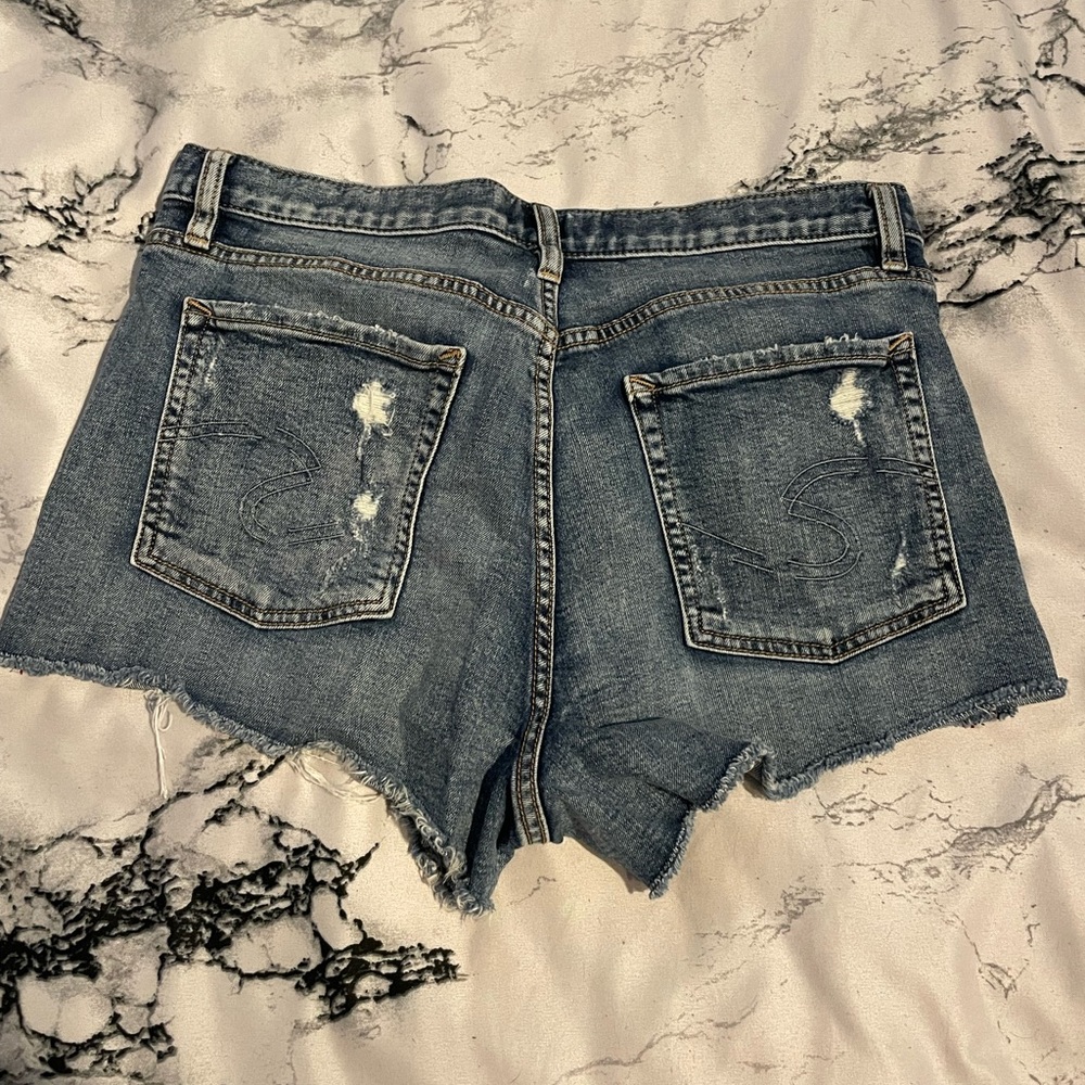 Silver Jeans Mom Shorts